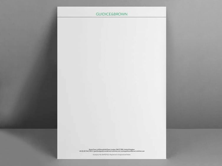Clear Cut Letterhead Design