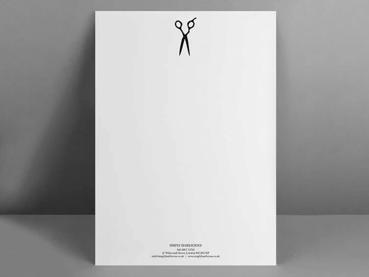 Hairstyles Black Letterhead Design