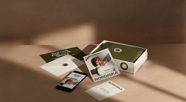 Set of Branded Merchandise on display