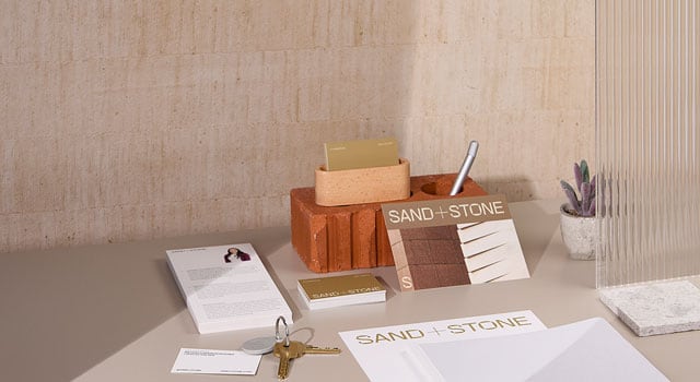 Set of Branded Merchandise on display