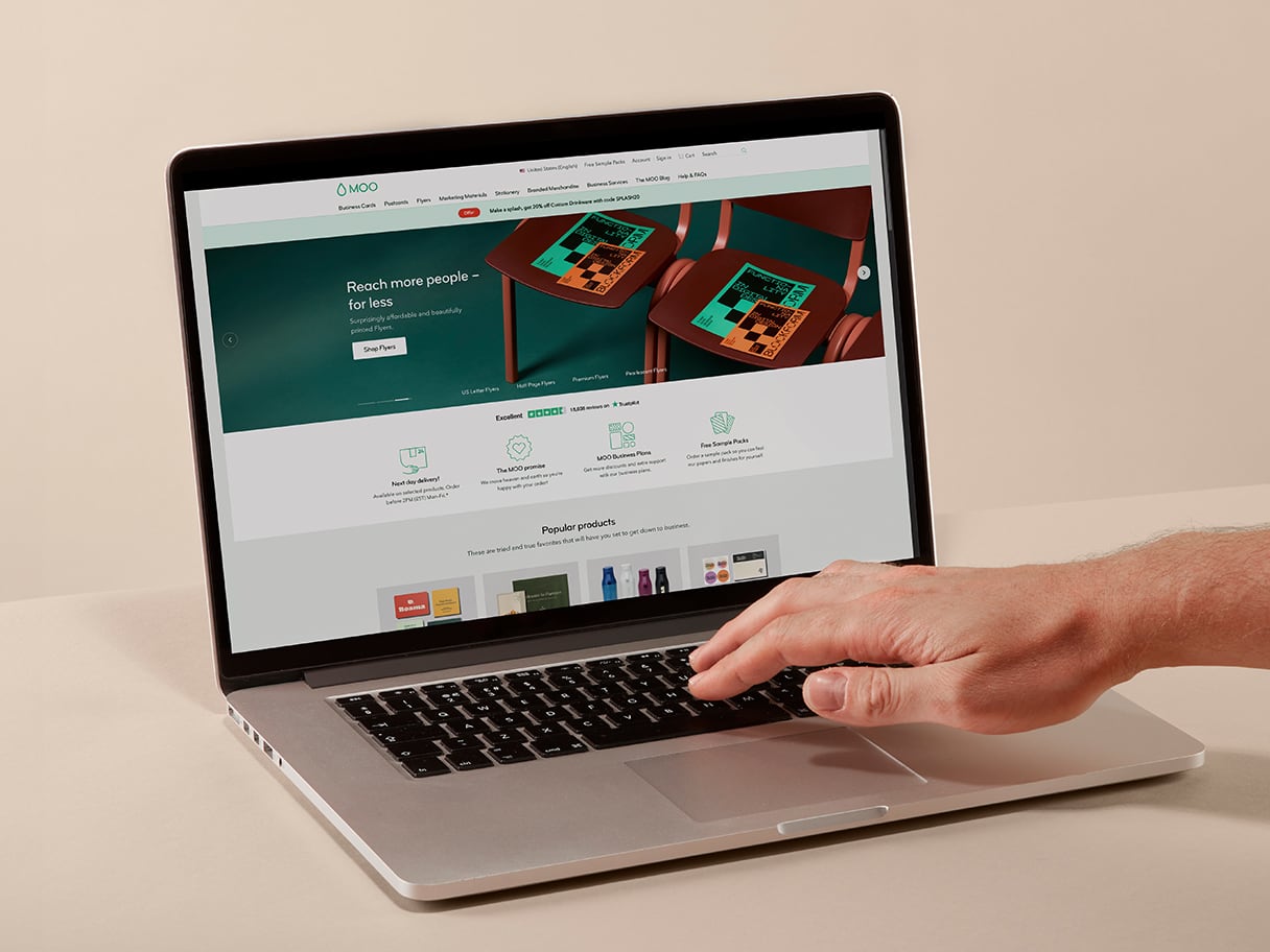 MOO website interface