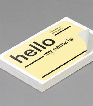 And you are? Name Tag