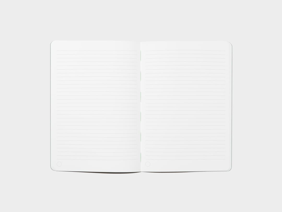 Opened A5 Notebook 