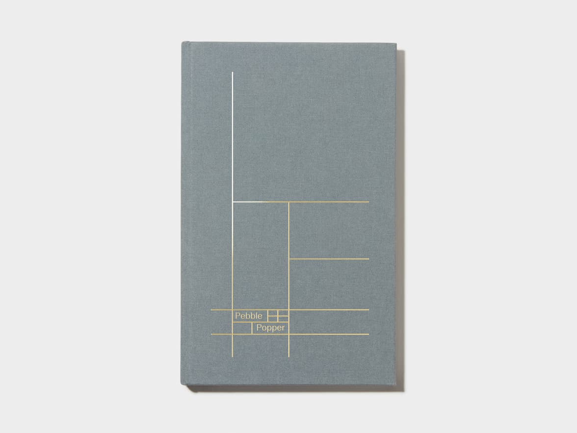 Charcoal Grey  Cloth Planner with Gold Foil 
