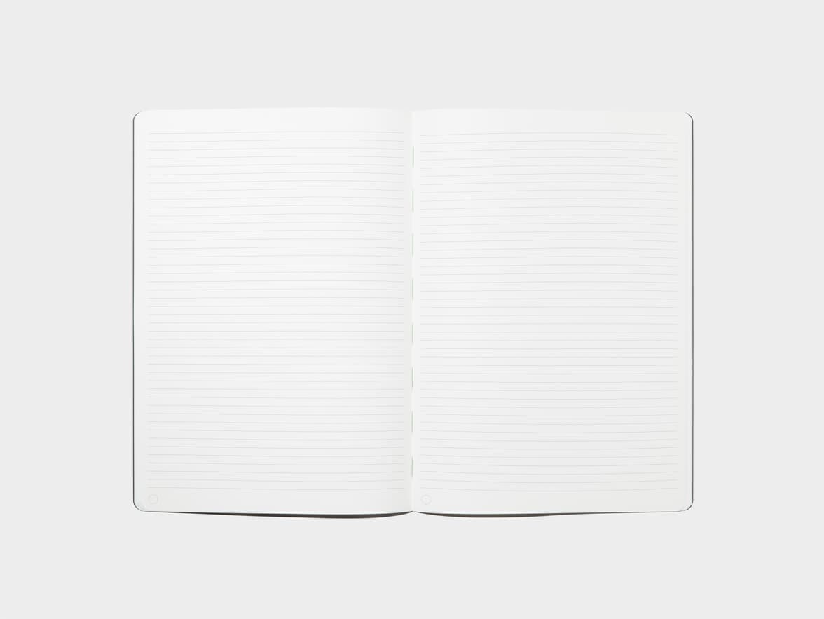 Opened Notebook in A4